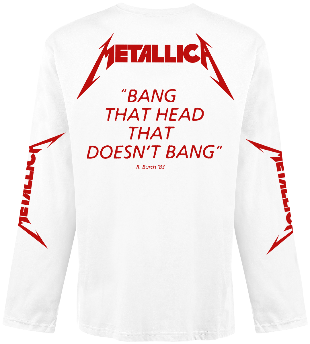 T-shirt manches longues  de Metallica - Kill 'Em All - S à XXL - pour Homme - blanc - metallica - View 2