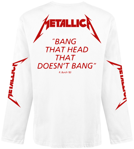 T-shirt manches longues  de Metallica - Kill 'Em All - S à XXL - pour Homme - blanc - metallica - View 2