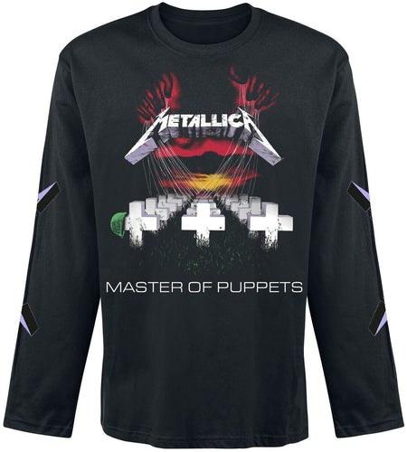 T-shirt manches longues  de Metallica - Master Of Puppets - S à XXL - pour Homme - noir - metallica
