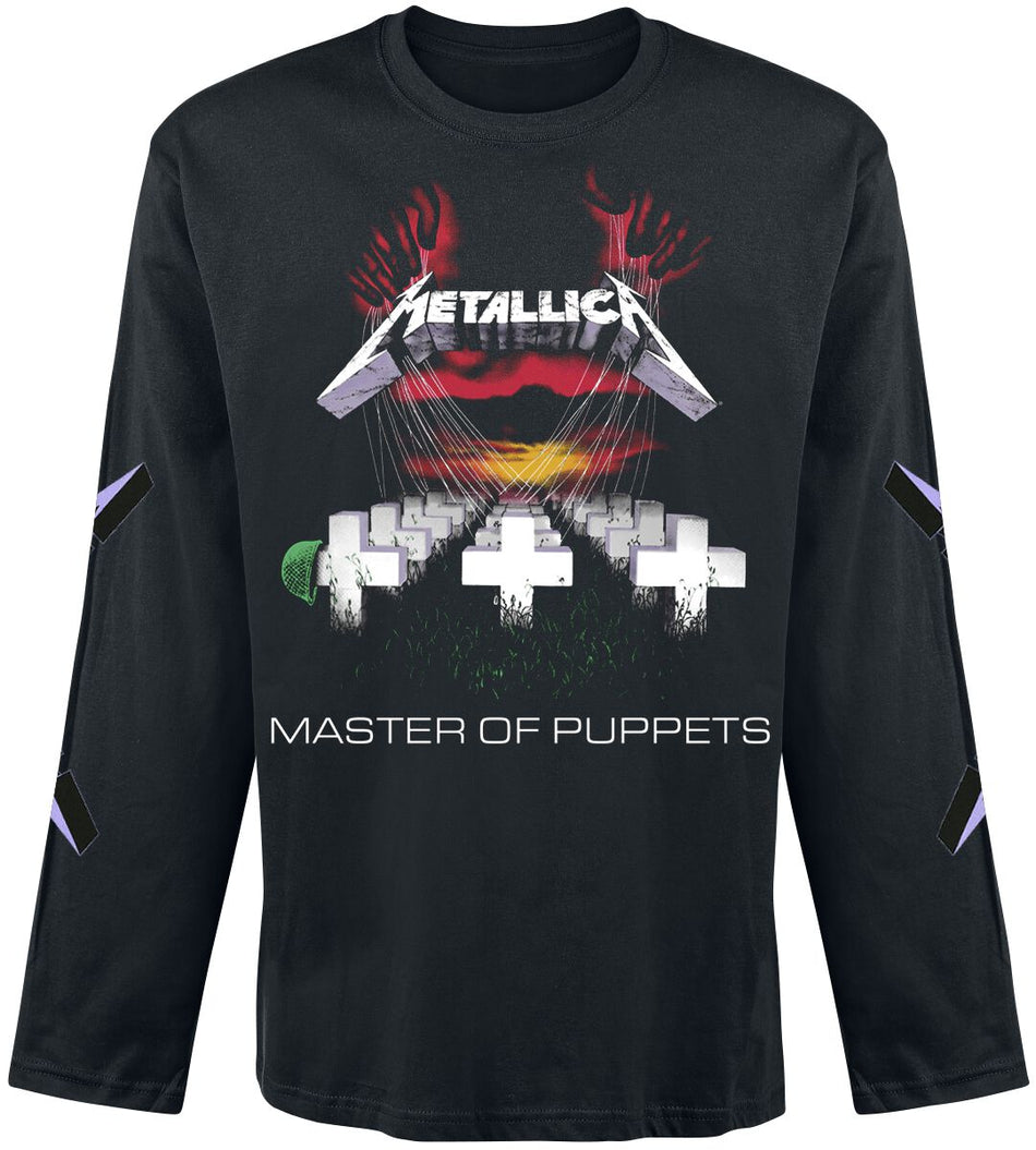 T-shirt manches longues  de Metallica - Master Of Puppets - S à XXL - pour Homme - noir - metallica