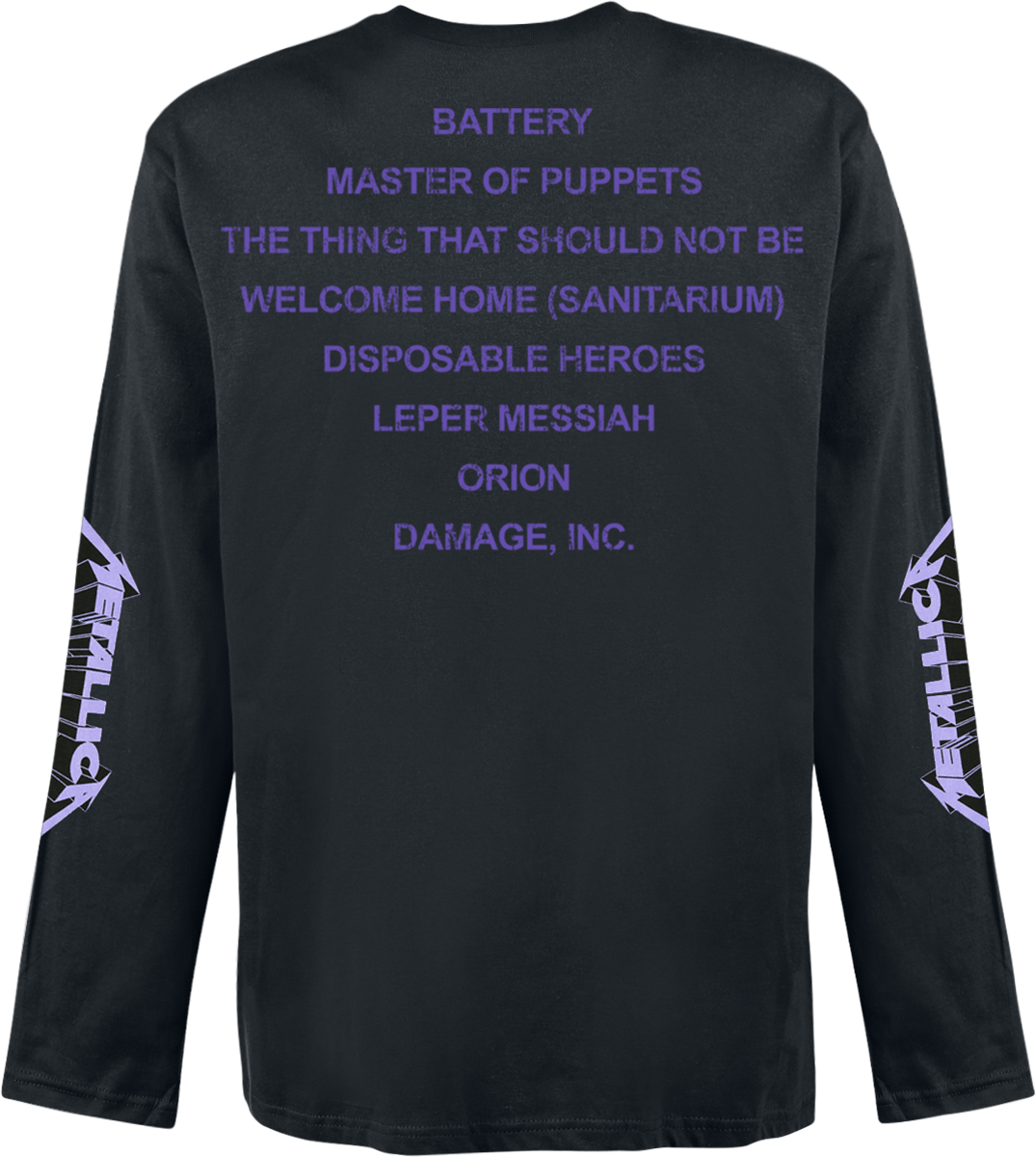 T-shirt manches longues  de Metallica - Master Of Puppets - S à XXL - pour Homme - noir - metallica - View 2