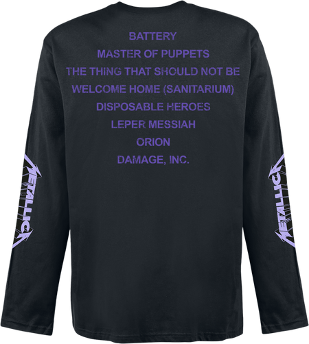 T-shirt manches longues  de Metallica - Master Of Puppets - S à XXL - pour Homme - noir - metallica - View 2