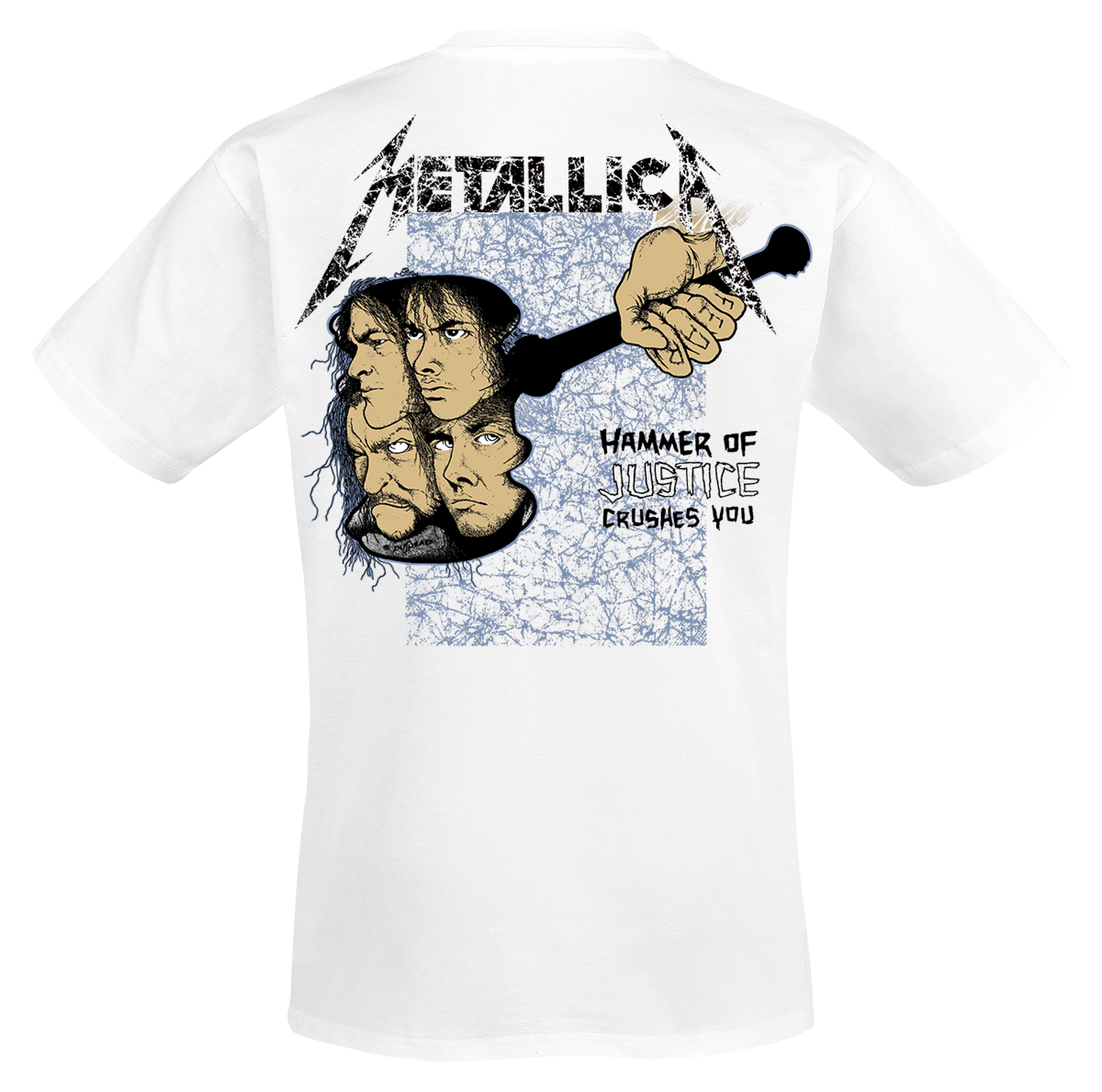 T-Shirt Manches courtes  de Metallica - Justice - S à XXL - pour Homme - blanc - metallica - View 2