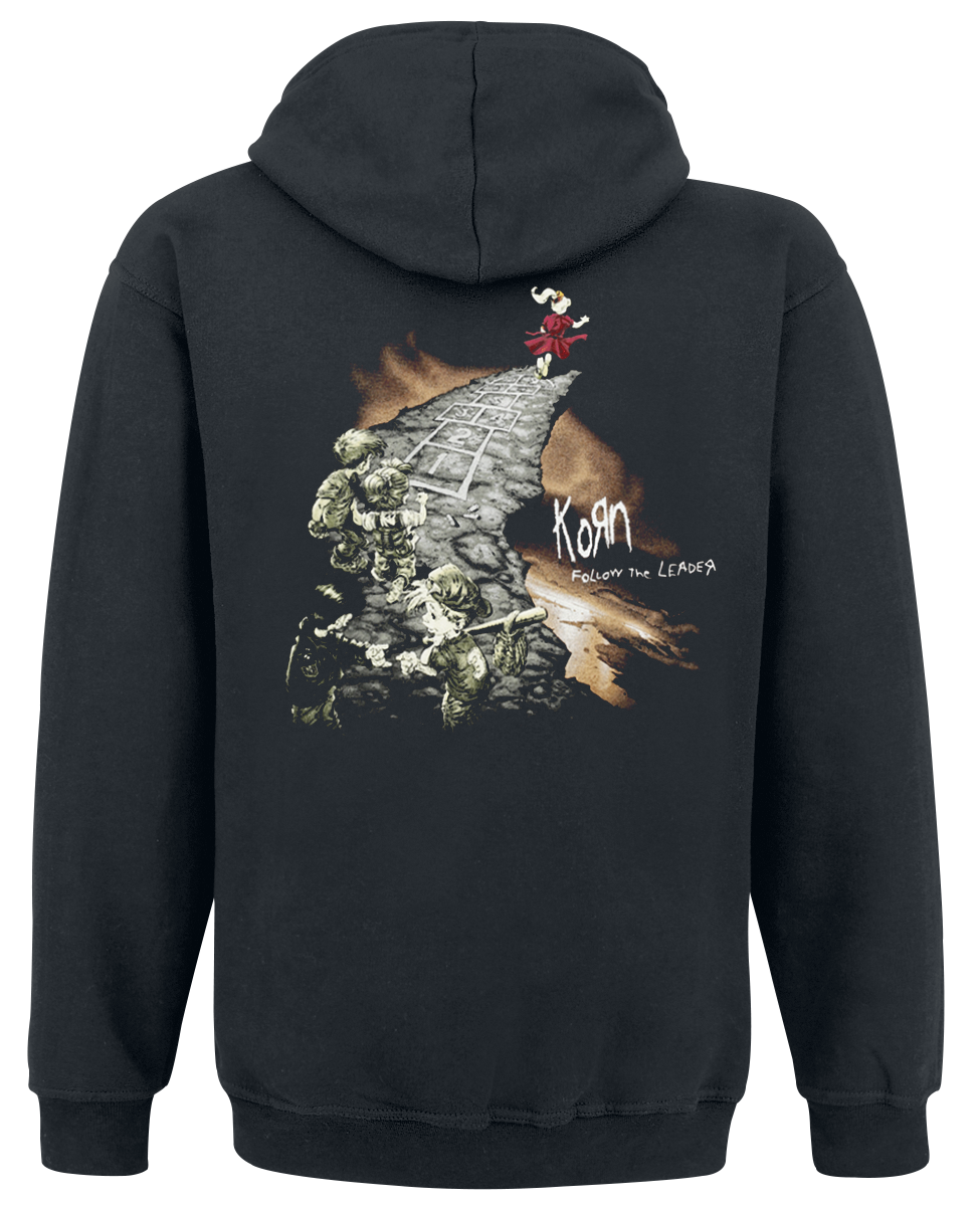 Sweat-shirt à capuche  de Korn - Follow Cliff - S à XXL - pour Homme - noir - Korn - View 2