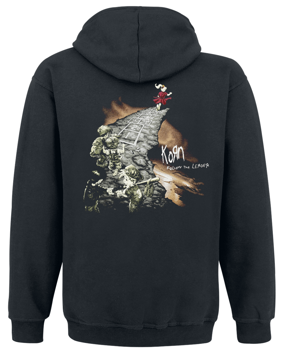 Sweat-shirt à capuche  de Korn - Follow Cliff - S à XXL - pour Homme - noir - Korn - View 2