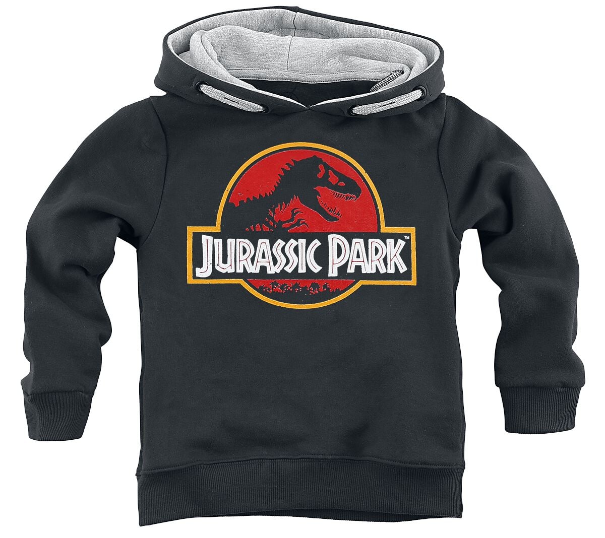 Sweat-shirt à capuche  de Jurassic Park - Enfants - Logo Classique - 116 à 164 - pour Unisexe - noir - Jurassic Park