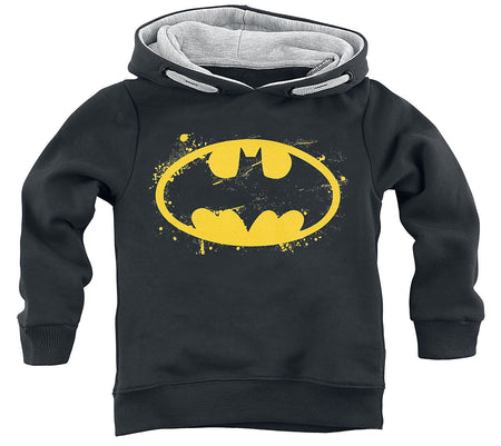 Sweat-shirt à capuche  de Batman - Enfants - Logo Spray - 116 à 164 - pour Unisexe - noir - Batman