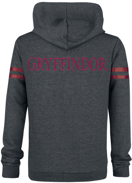 Sweat-shirt zippé à capuche  de Harry Potter - Gryffondor Sport - S à XXL - pour Homme - gris/bordeaux - Harry Potter - View 2