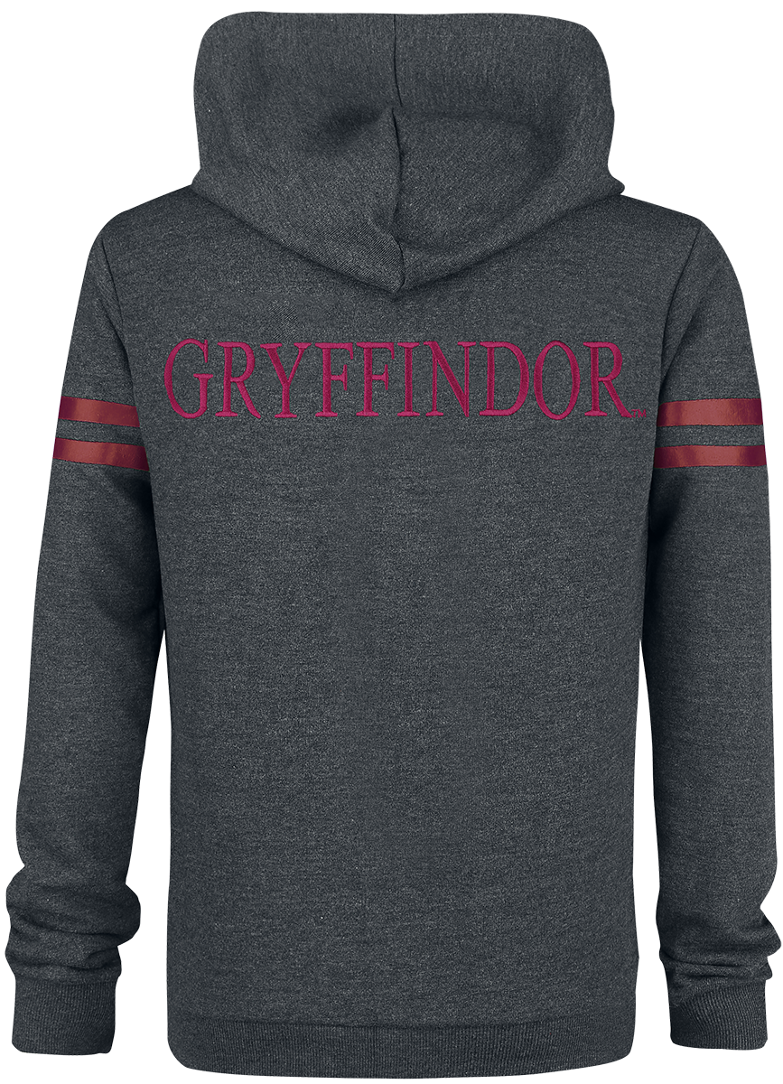 Sweat-shirt zippé à capuche  de Harry Potter - Gryffondor Sport - S à XXL - pour Homme - gris/bordeaux - Harry Potter - View 2