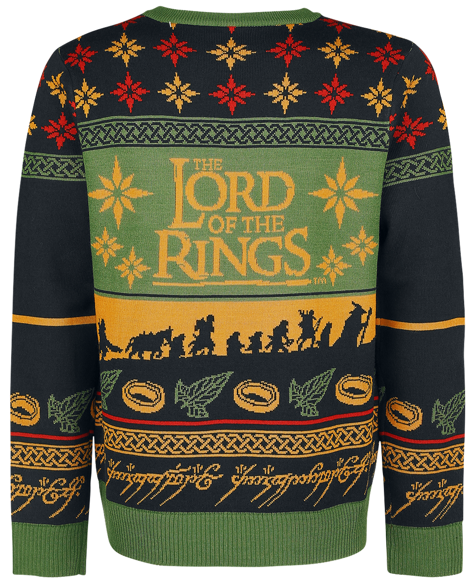 Pull de Noël  de Le Seigneur Des Anneaux - Walk Into Mordor - XS à XL - pour Homme - multicolore - Le Seigneur Des Anneaux - View 2