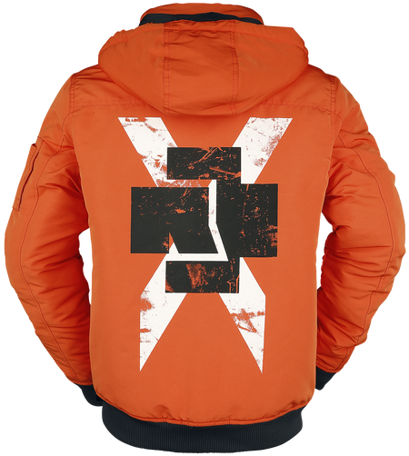 Manteau d'hiver  de Rammstein - Blouson - M à 3XL - pour Homme - orange/noir - Rammstein - View 2