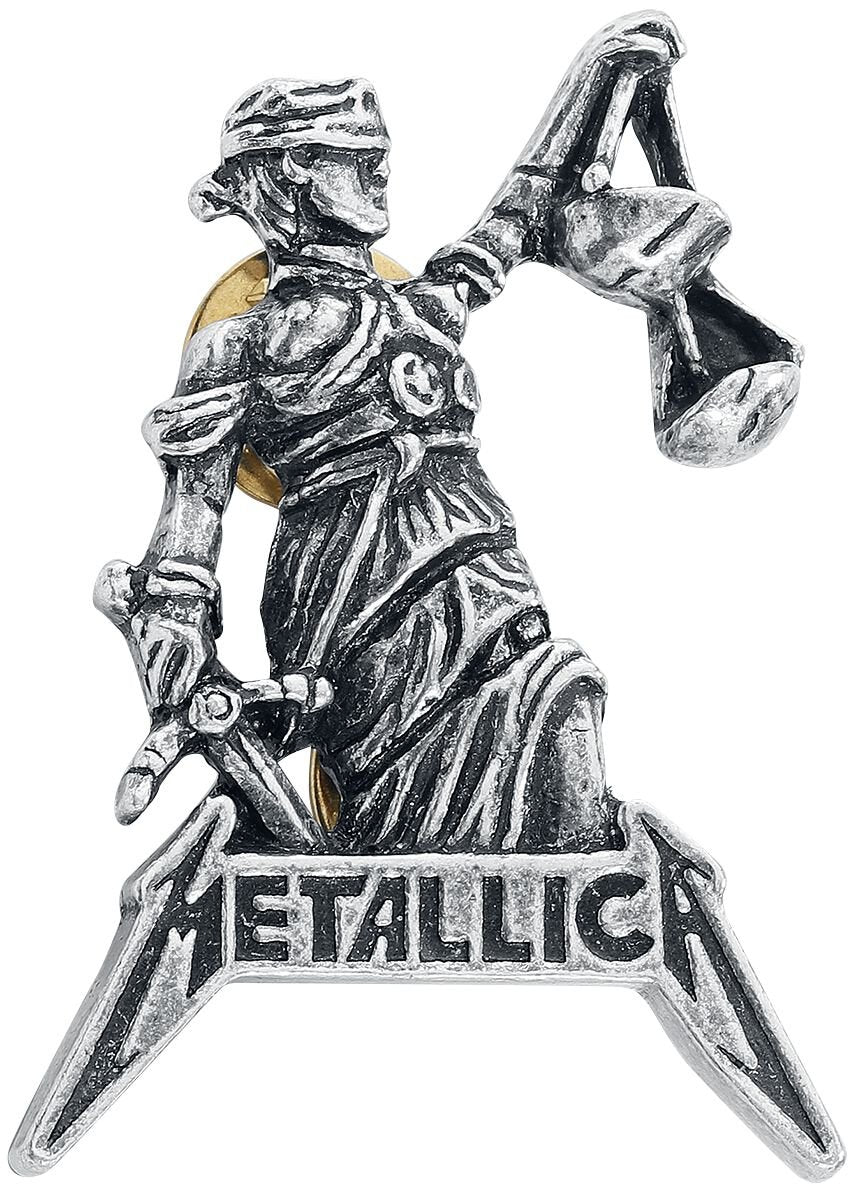 Pin's  de Metallica - Justice For All - pour Unisexe - couleur argent - metallica