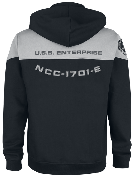 Sweat-shirt zippé à capuche  de Star Trek - Picard - S à 3XL - pour Homme - noir/gris - Star Trek - View 2