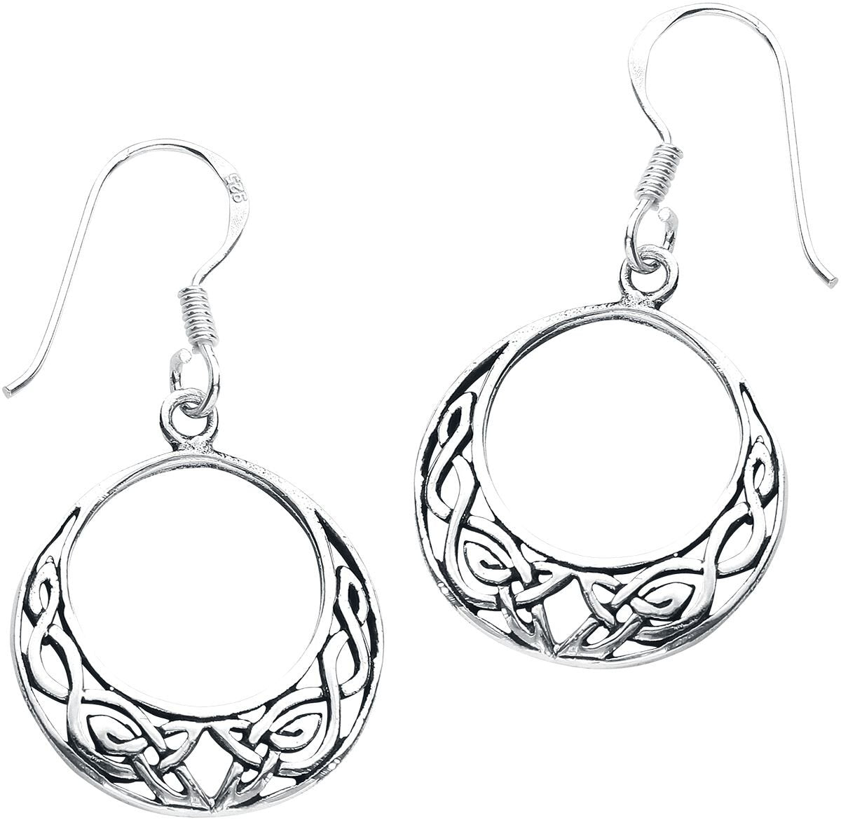 Boucles d'oreilles  de Toltecs Amulet - Celtic Knot - pour Femme - couleur argent - Toltecs Amulet