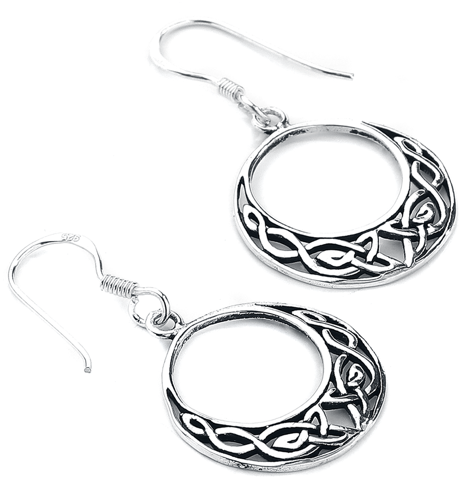 Boucles d'oreilles  de Toltecs Amulet - Celtic Knot - pour Femme - couleur argent - Toltecs Amulet - View 2