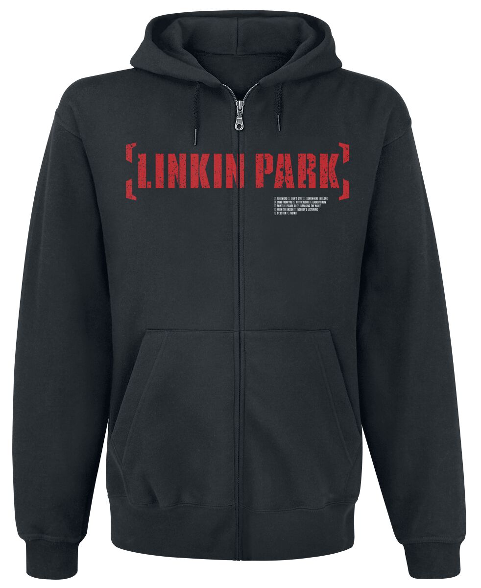Sweat-shirt zippé à capuche  de Linkin Park - Meteora Rouge - M - pour Homme - noir - Linkin Park