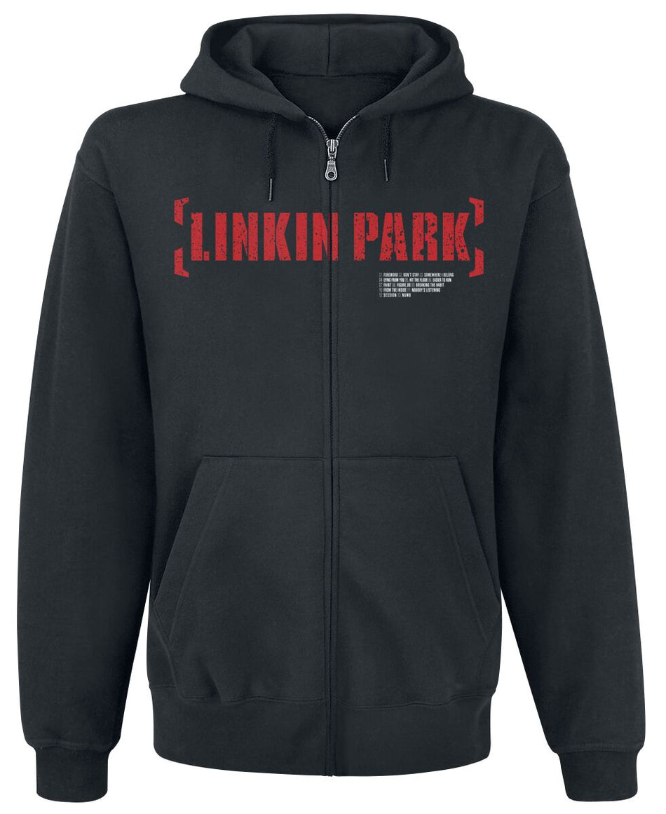 Sweat-shirt zippé à capuche  de Linkin Park - Meteora Rouge - M - pour Homme - noir - Linkin Park