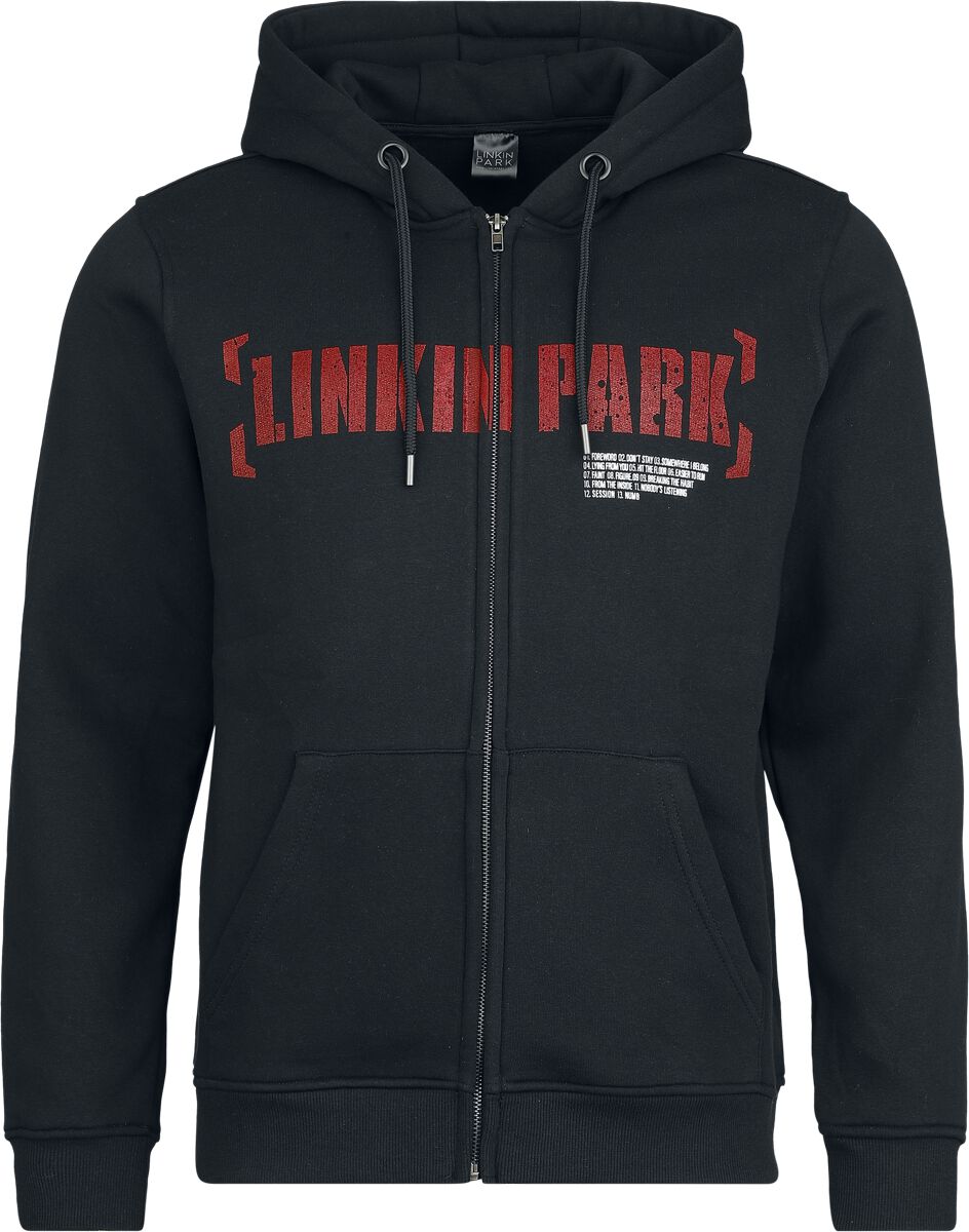 Sweat-shirt zippé à capuche  de Linkin Park - Meteora Rouge - S à XXL - pour Homme - noir - Linkin Park