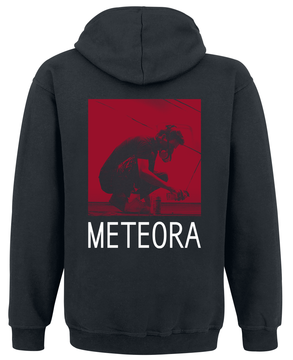 Sweat-shirt zippé à capuche  de Linkin Park - Meteora Rouge - M - pour Homme - noir - Linkin Park - View 2