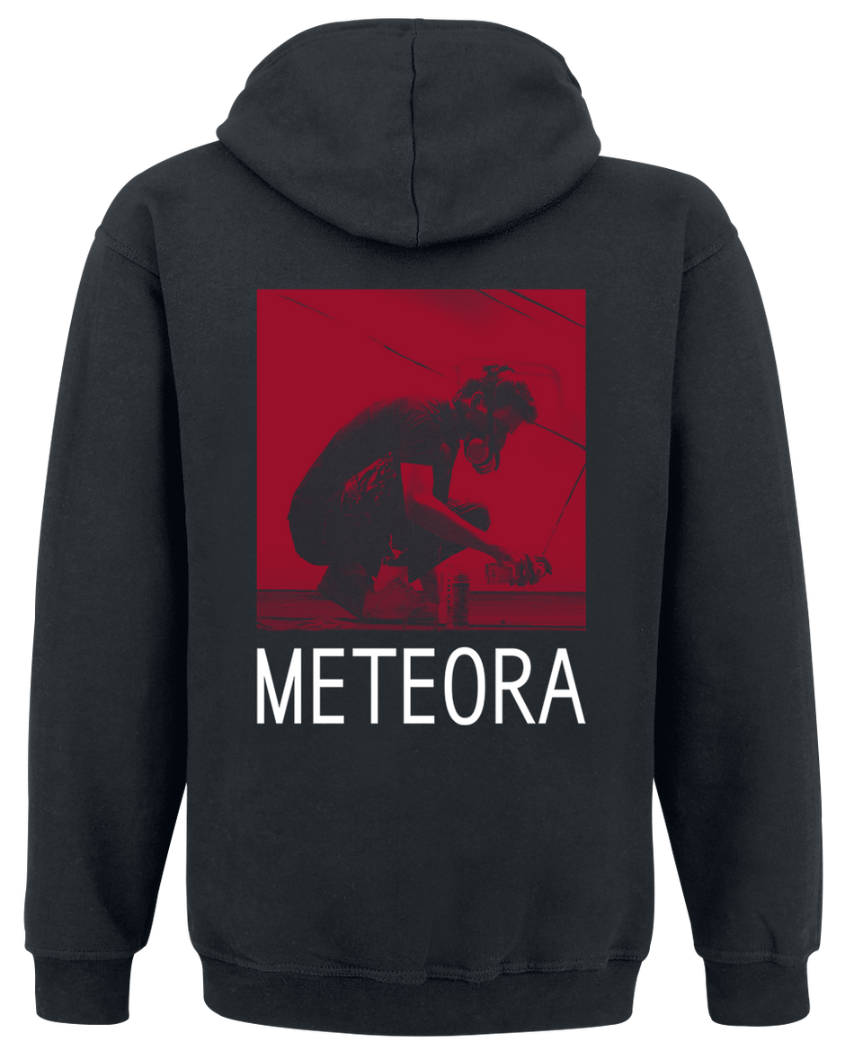 Sweat-shirt zippé à capuche  de Linkin Park - Meteora Rouge - M - pour Homme - noir - Linkin Park - View 2