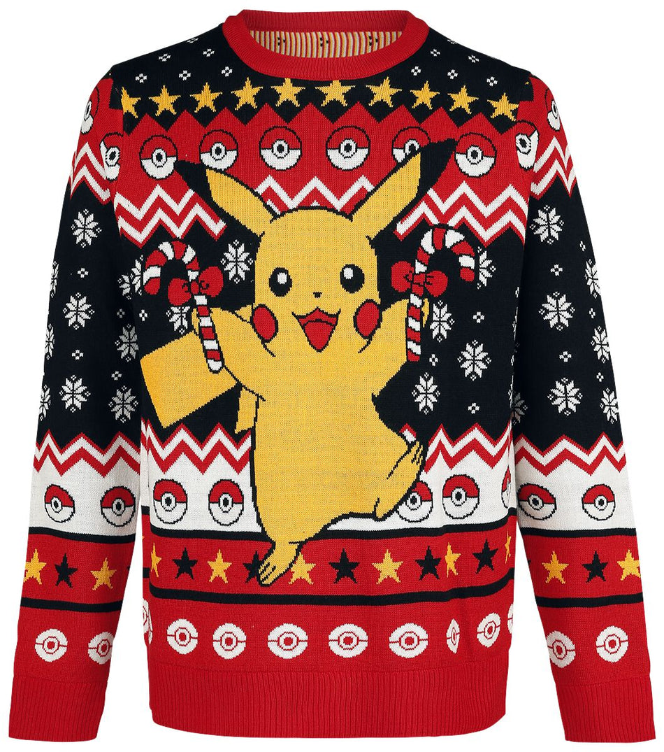 Pull de Noël Gaming de Pokémon - Pikachu - XS à 5XL - pour Homme - multicolore - Pokémon