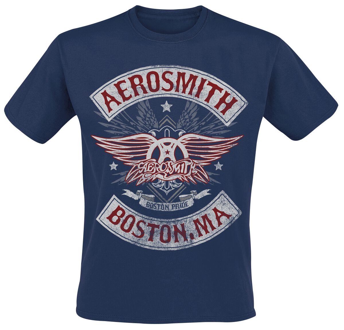 T-Shirt Manches courtes  de Aerosmith - Boston Pride - M à XXL - pour Homme - marine - aerosmith
