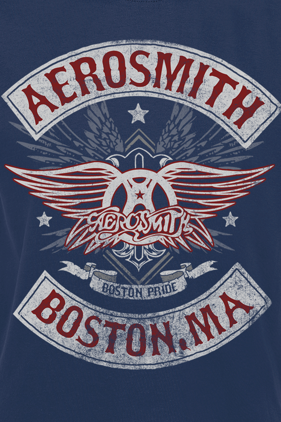 T-Shirt Manches courtes  de Aerosmith - Boston Pride - M à XXL - pour Homme - marine - aerosmith - View 2