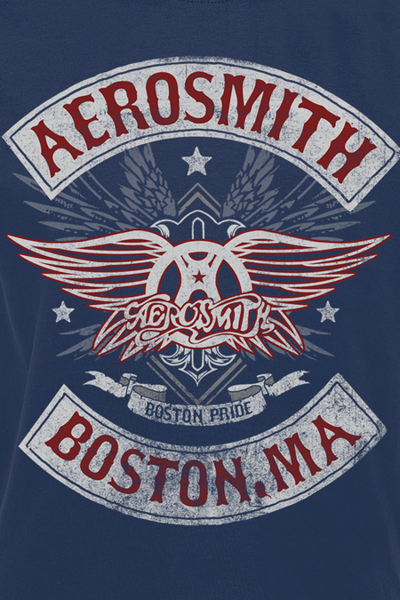 T-Shirt Manches courtes  de Aerosmith - Boston Pride - M à XXL - pour Homme - marine - aerosmith - View 2
