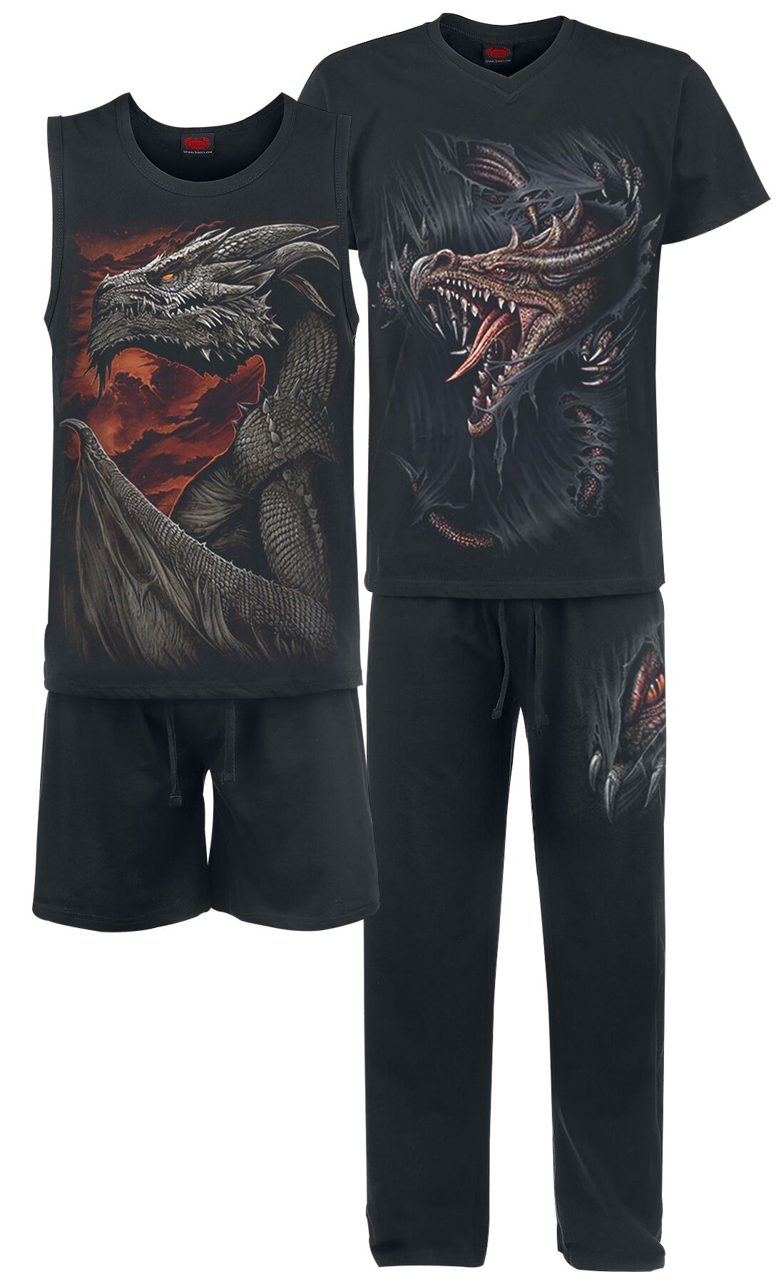 Pyjama  de Spiral - Breaking Out - S à XXL - pour Homme - noir - Spiral