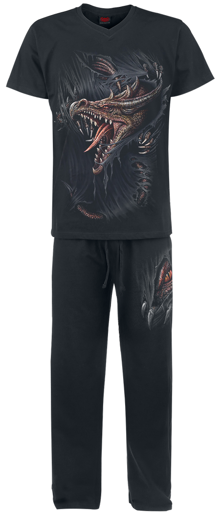Pyjama  de Spiral - Breaking Out - S à XXL - pour Homme - noir - Spiral - View 2