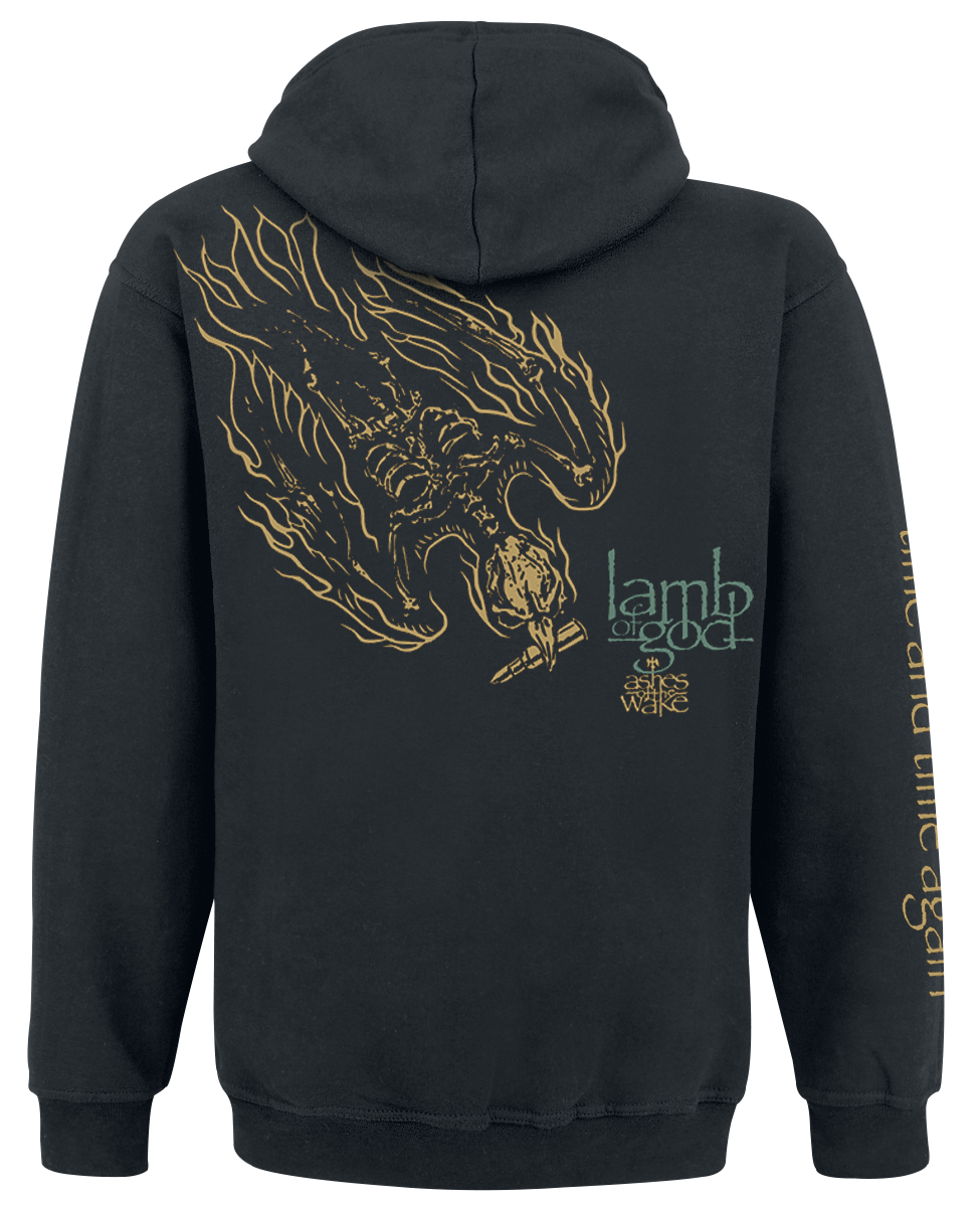 Sweat-shirt à capuche  de Lamb Of God - Ashes Of The Wake Time - M à XXL - pour Homme - noir - Lamb Of God - View 2