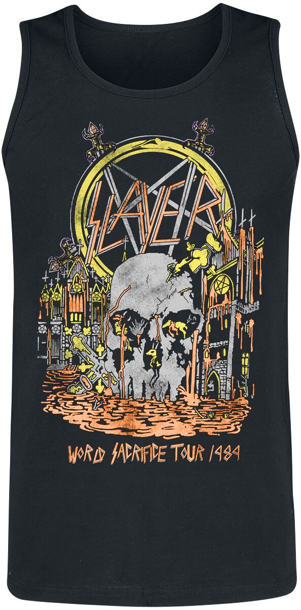 Débardeur  de Slayer - World Sacrifice - M à XXL - pour Homme - noir - Slayer