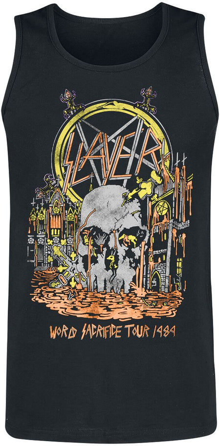 Débardeur  de Slayer - World Sacrifice - M à XXL - pour Homme - noir - Slayer