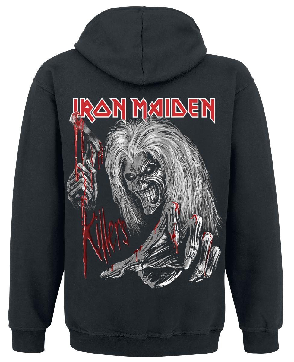 Sweat-shirt à capuche  de Iron Maiden - Ed Kills Again - M à XXL - pour Homme - noir - Iron Maiden - View 2