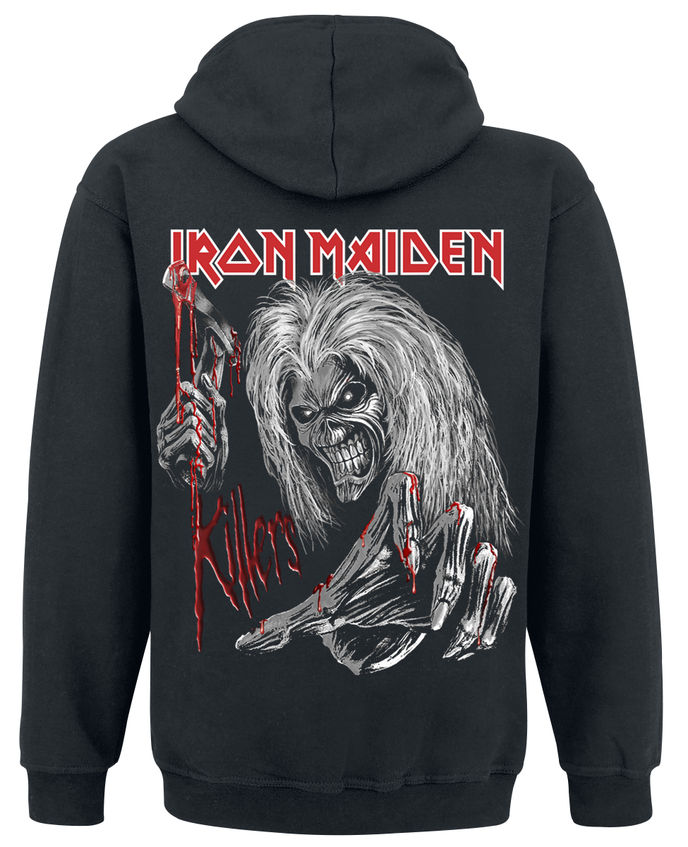 Sweat-shirt à capuche  de Iron Maiden - Ed Kills Again - M à XXL - pour Homme - noir - Iron Maiden - View 2
