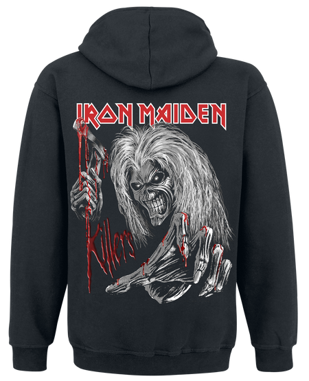 Sweat-shirt à capuche  de Iron Maiden - Ed Kills Again - M à XXL - pour Homme - noir - Iron Maiden - View 2