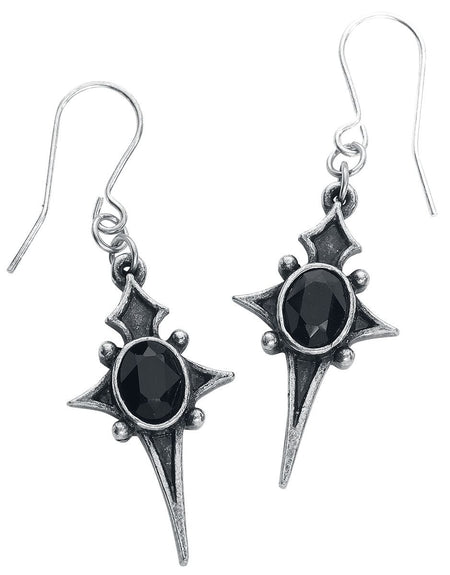 Boucles d'oreilles Gothic de Alchemy Gothic - Boucles D'Oreilles Étoiles - pour Femme - couleur argent - Alchemy Gothic