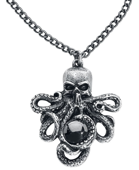 Collier Gothic de Alchemy Gothic - Pendentif Mammon Of The Deep - pour Homme - couleur argent - Alchemy Gothic