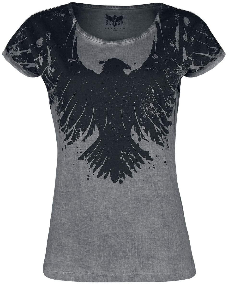 T-Shirt Manches courtes  de Black Premium by EMP - Dare To Be Different - S à XXL - pour Femme - gris - Black Premium by EMP