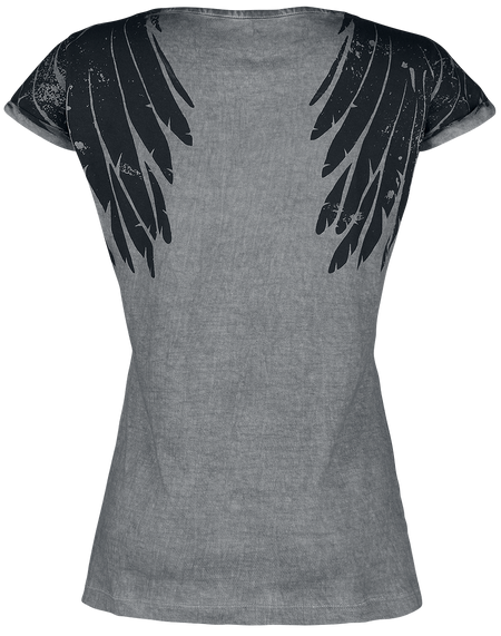 T-Shirt Manches courtes  de Black Premium by EMP - Dare To Be Different - S à XXL - pour Femme - gris - Black Premium by EMP - View 2
