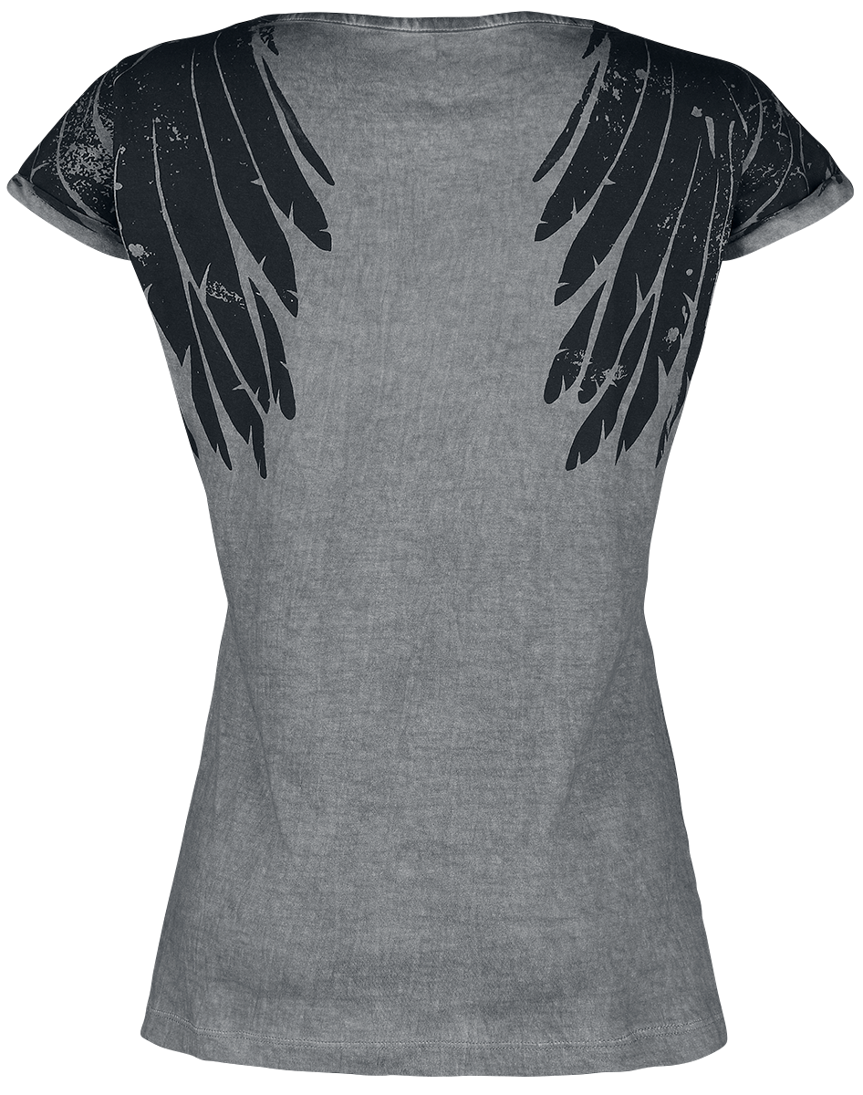 T-Shirt Manches courtes  de Black Premium by EMP - Dare To Be Different - S à XXL - pour Femme - gris - Black Premium by EMP - View 2