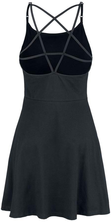 Robe mi-longue Gothic de Gothicana by EMP - Another Dimension - M à XXL - pour Femme - noir - Gothicana by EMP - View 2