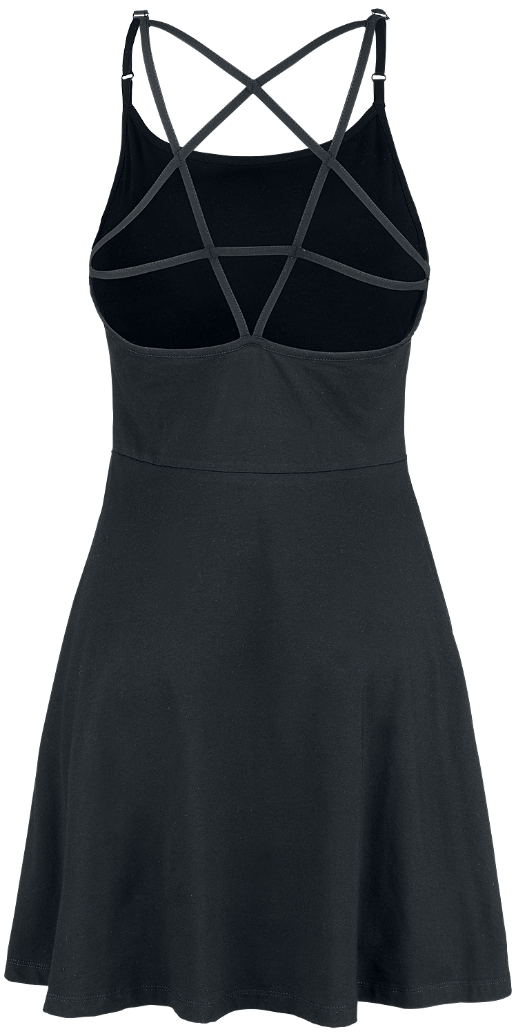 Robe mi-longue Gothic de Gothicana by EMP - Another Dimension - S à XL - pour Femme - noir - Gothicana by EMP - View 2