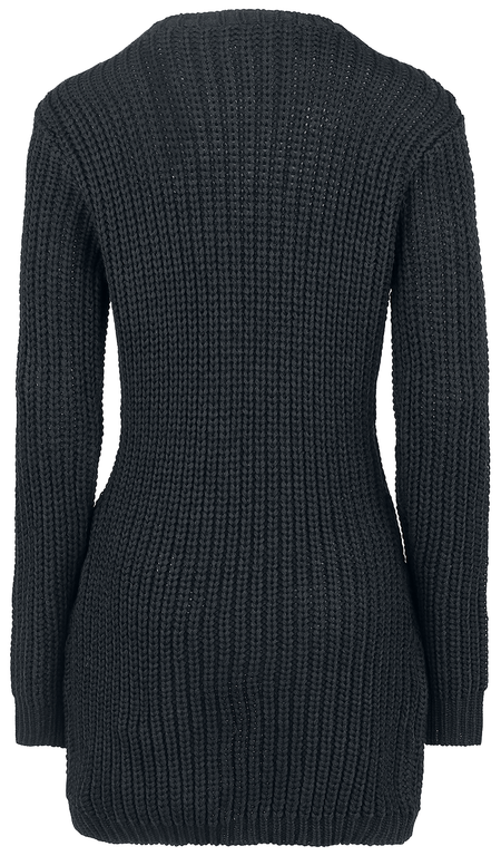 Pull tricoté Gothic de Poizen Industries - Haut Meleri - S à 3XL - pour Femme - noir - Poizen Industries - View 2