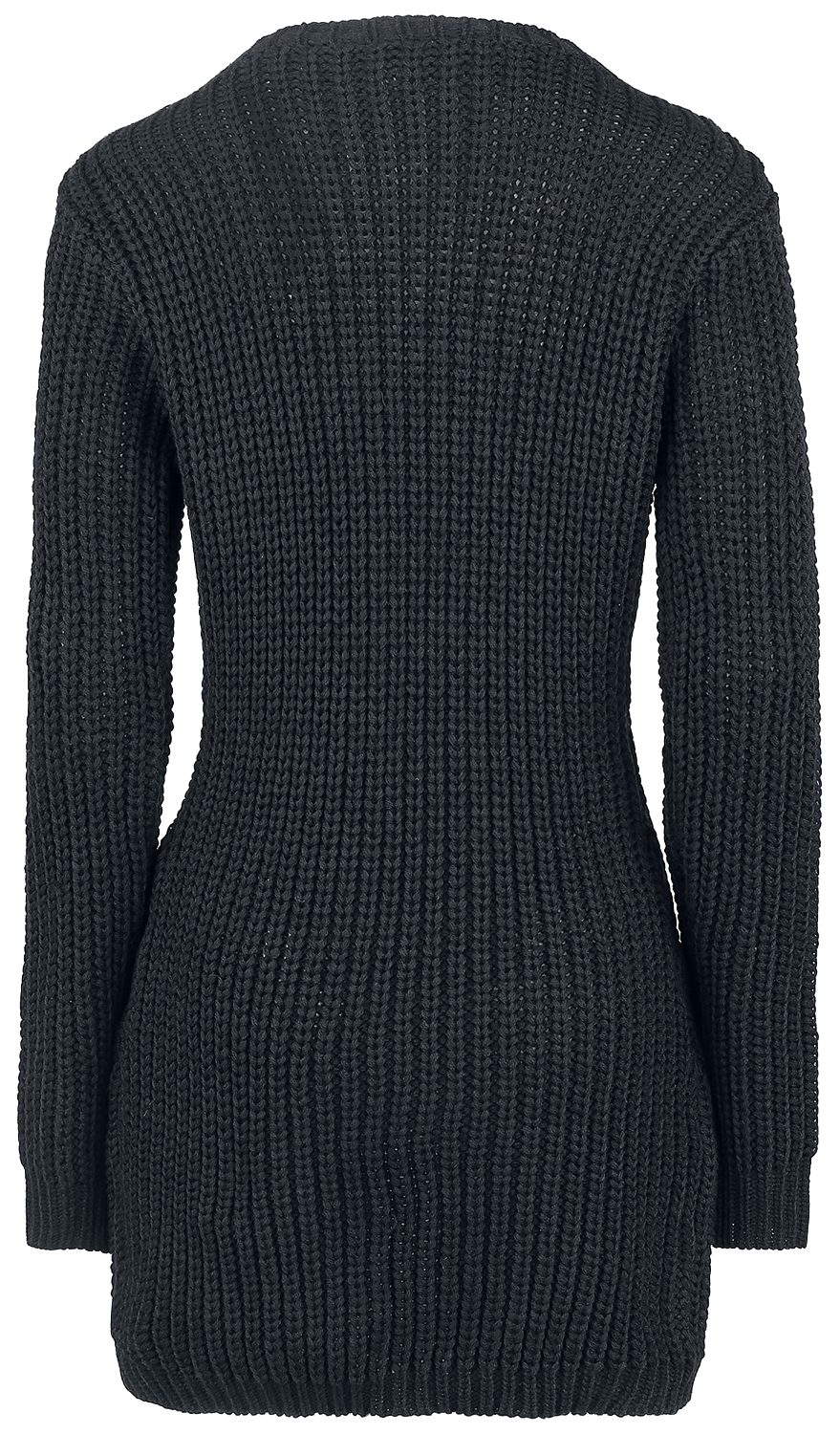 Pull tricoté Gothic de Poizen Industries - Haut Meleri - S à 3XL - pour Femme - noir - Poizen Industries - View 2