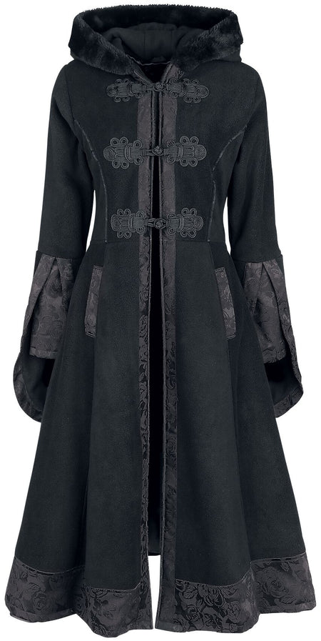 Manteaux  de Poizen Industries - Manteau Luella - S à XL - pour Femme - noir - Poizen Industries