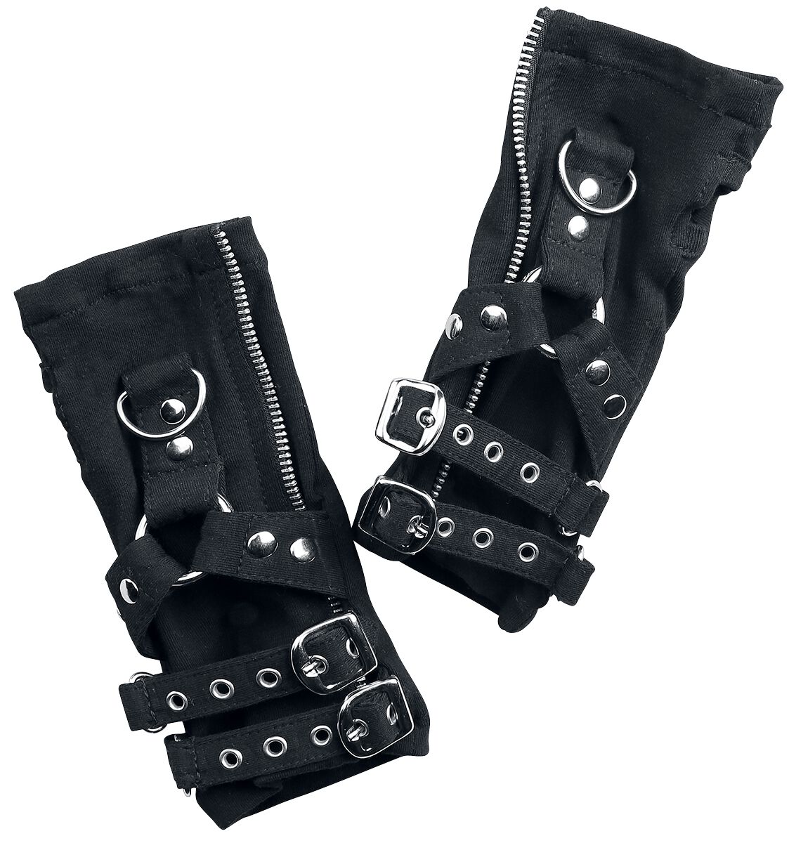 Mitaines Gothic de Poizen Industries - Gants Ellis - pour Unisexe - noir - Poizen Industries