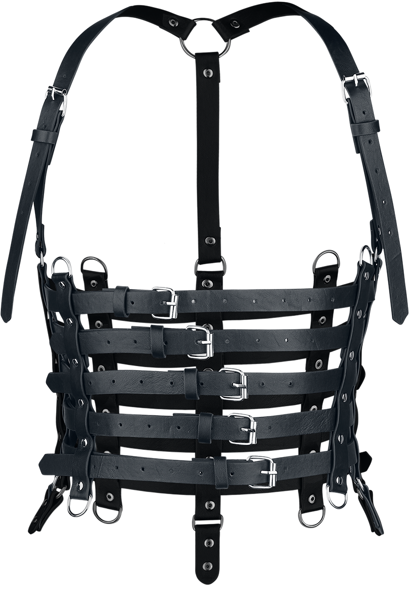 Harnais Gothic de Poizen Industries - Aniya Belt - pour Femme - noir - Poizen Industries - View 2