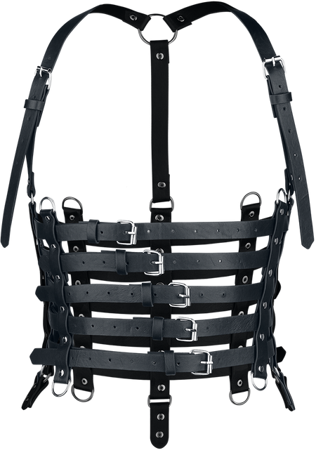 Harnais Gothic de Poizen Industries - Aniya Belt - pour Femme - noir - Poizen Industries - View 2