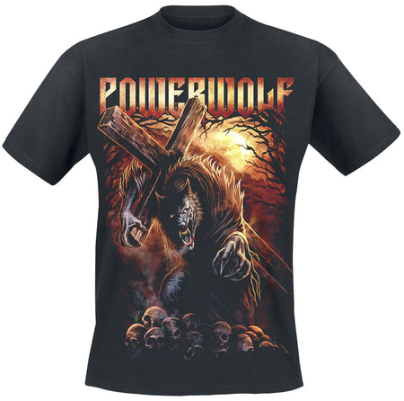 T-Shirt Manches courtes  de Powerwolf - Via Dolorosa - S à 5XL - pour Homme - noir - Powerwolf